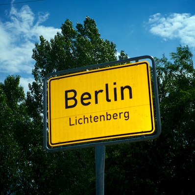 Ortsnamenschild Berlin, Lichtenberg